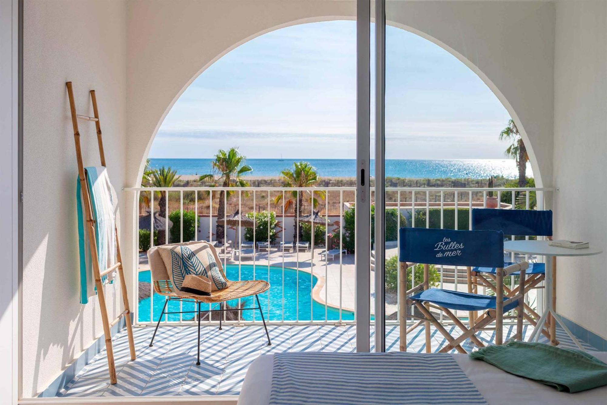 Les Bulles De Mer - Hotel & Spa Sur La Plage Saint-Cyprien  Dış mekan fotoğraf