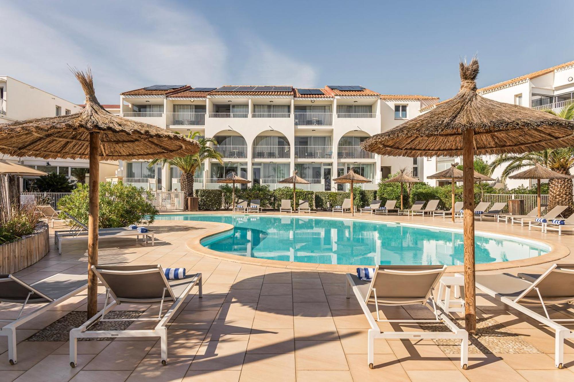 Les Bulles De Mer - Hotel & Spa Sur La Plage Saint-Cyprien  Dış mekan fotoğraf