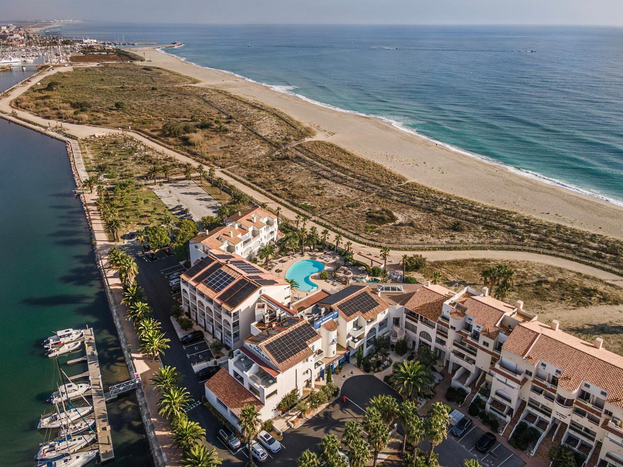 Les Bulles De Mer - Hotel & Spa Sur La Plage Saint-Cyprien  Dış mekan fotoğraf